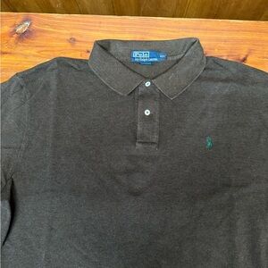 Ralph Lauren Men’s Brown Polo with Green Logo